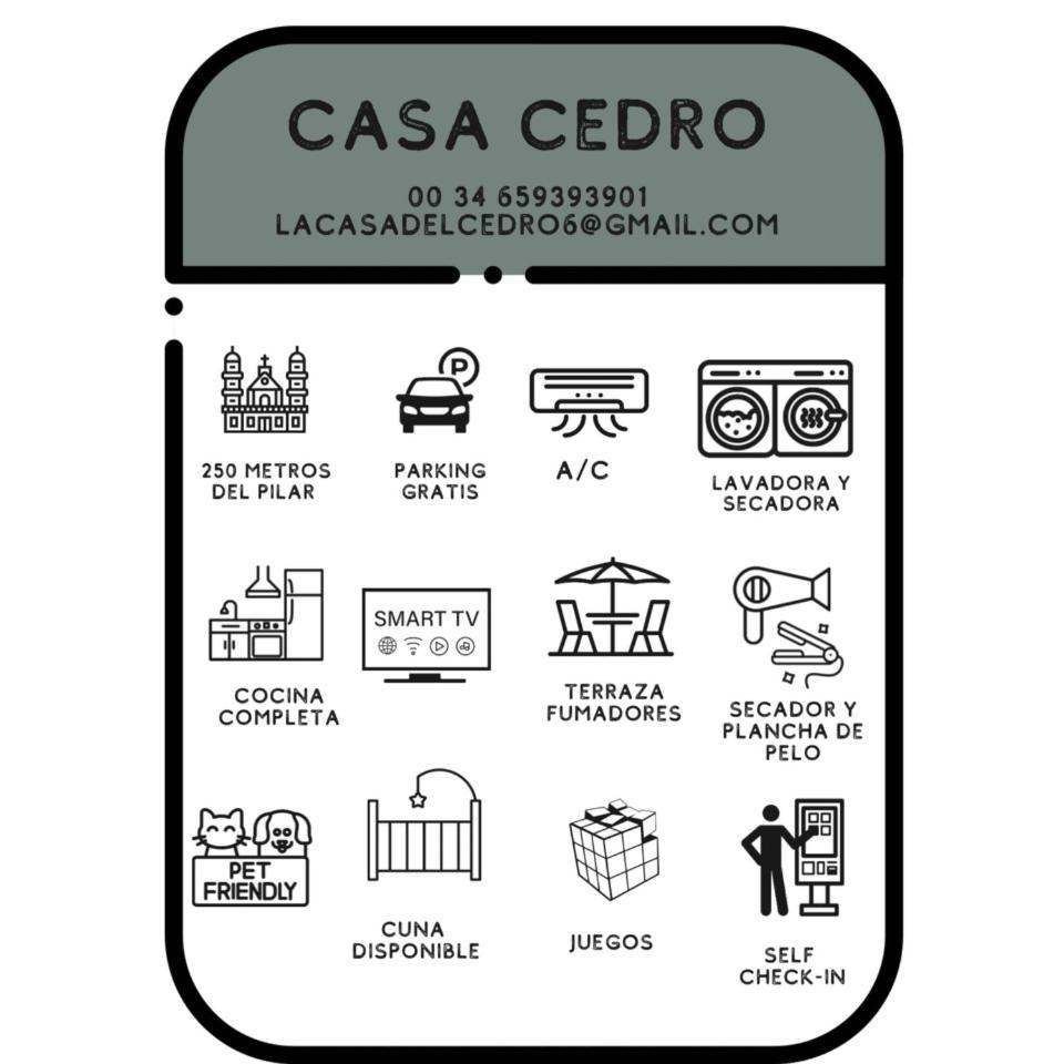Casa Cedrohistoria Y Confort Con Parking Gratuito Zaragoza Dış mekan fotoğraf